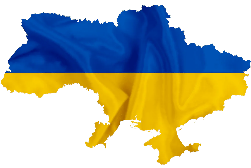 Карта України з прапором
